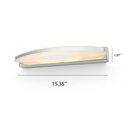 Acrylic Curved LED Mirror Front Light Wall Sconce Lamp