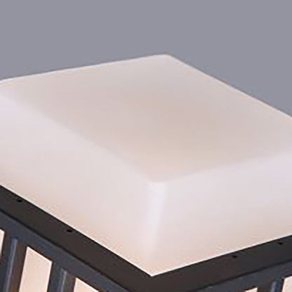 Waterproof Rectangular Alloy Glass 1-Light Wall Sconce Lamp