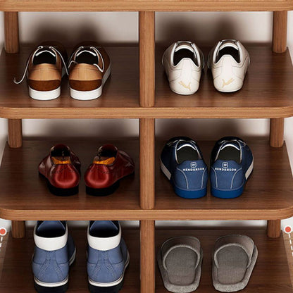 Modern Minimalist Wood Shoe Rack