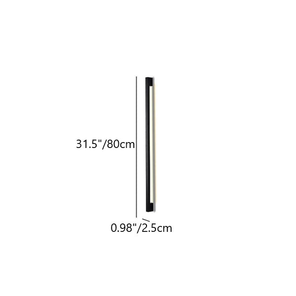 Simplicity Long Strip Iron Silicone LED Wall Sconce Lamp