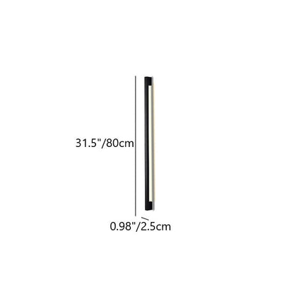 Simplicity Long Strip Iron Silicone LED Wall Sconce Lamp