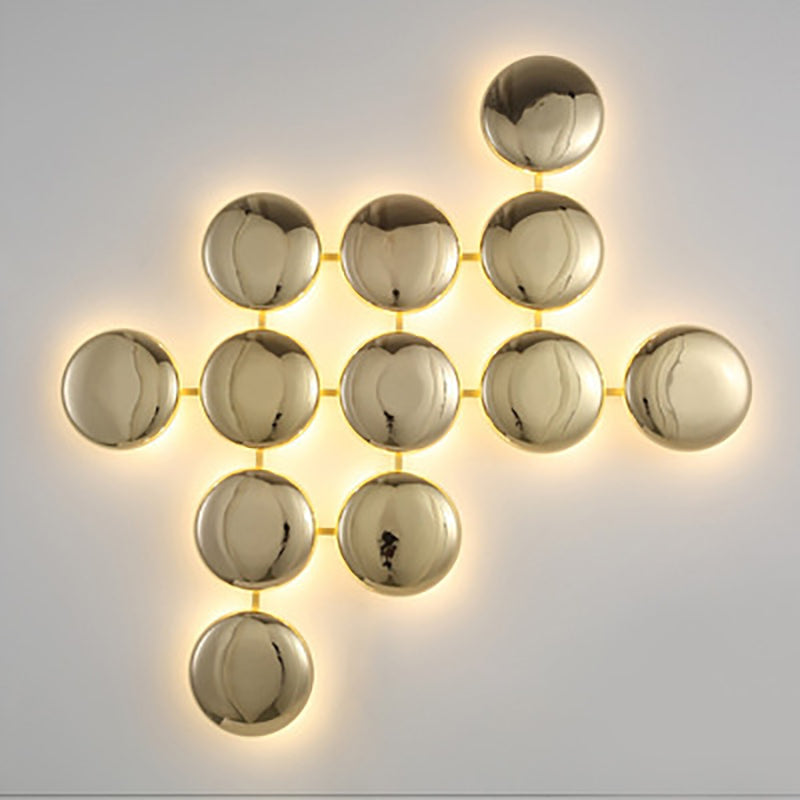 Titanium Round Circle 10/14/24 Light Wall Sconce Lamp
