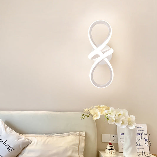 Creative Spiral Ring Iron Silicone LED Wall Sconce Lamp
