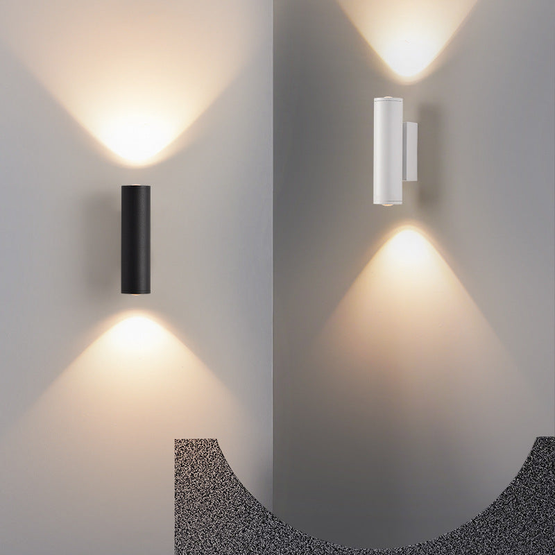 Minimalist Cylinder Iron Aluminum LED Wall Sconce Lamp