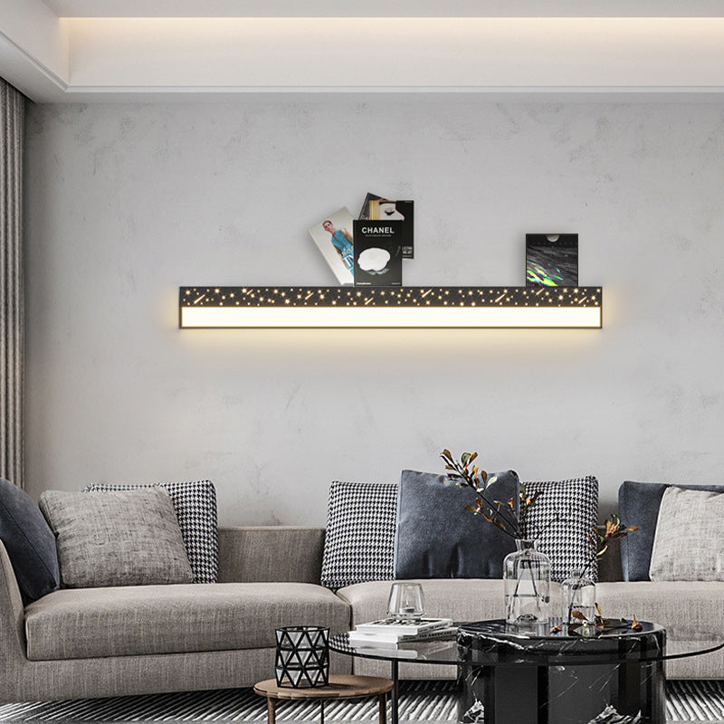 Minimalist Rectangle Iron Acrylic LED Wall Sconce Lamp
