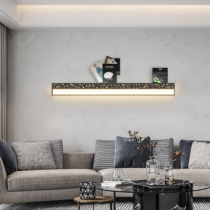 Minimalist Rectangle Iron Acrylic LED Wall Sconce Lamp
