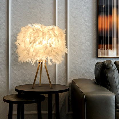 Modern Feather Table Lamp