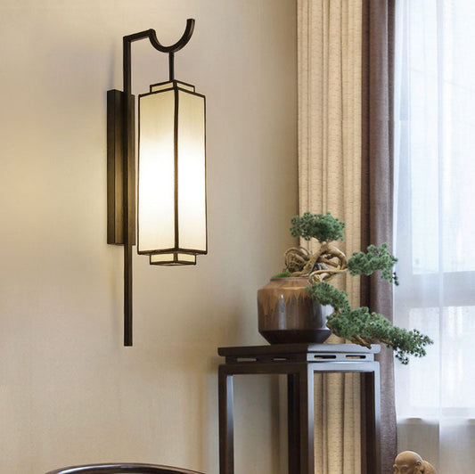 Light Luxury Vintage Iron Cloth 1-Light Wall Sconce Lamp