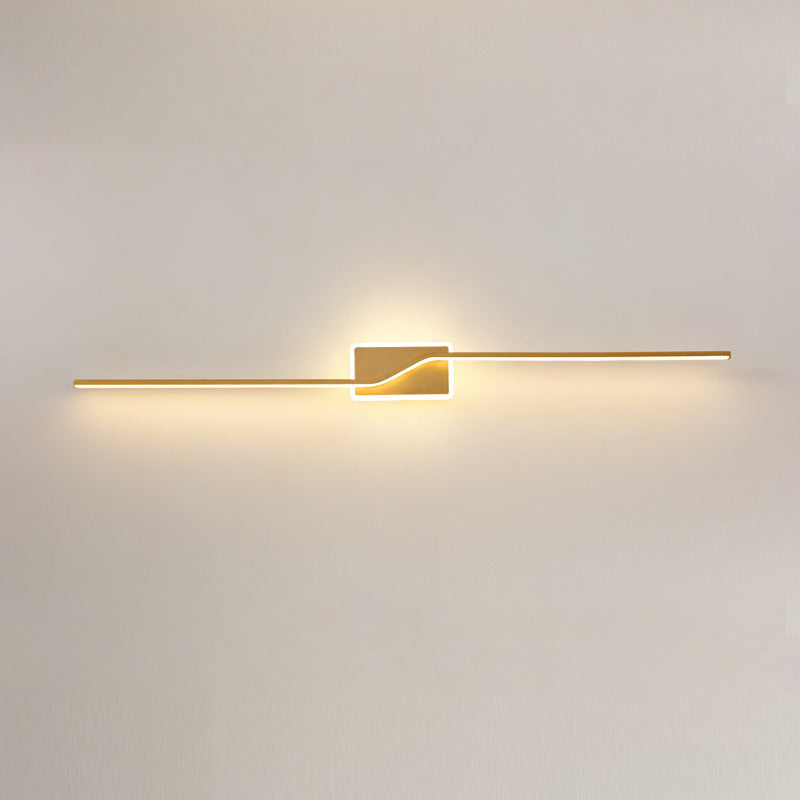 Bar Aluminum Silicone Acrylic LED Wall Sconce Lamp