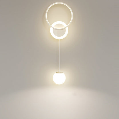 Simplicity Iron Acrylic Round Ball LED Wall Sconce Lamp