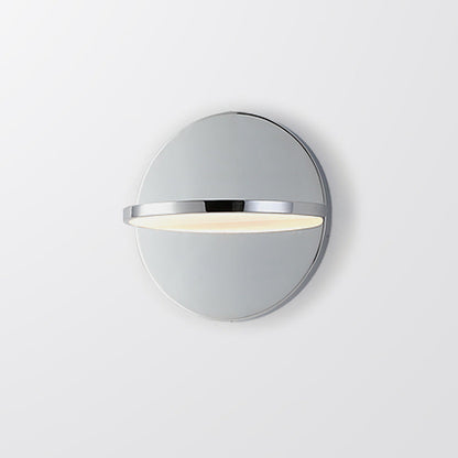 Nordic Chrome Round Stainless Steel LED Wall Sconce Lamp