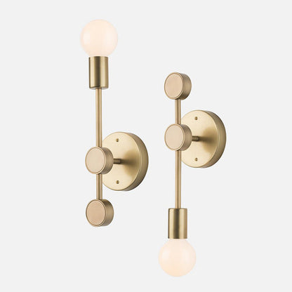 Minimalist Aluminum Glass Ball 1-Light Wall Sconce Lamp