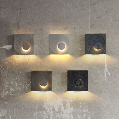 Scandinavian Cement Square 1-Light Wall Sconce Lamp