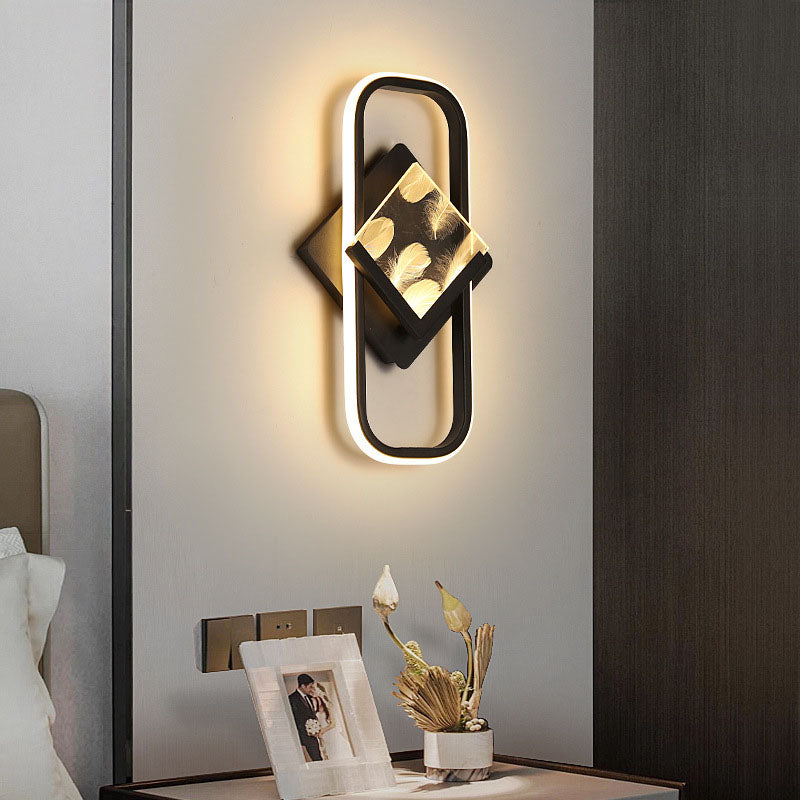 Rectangle Square Aluminum Acrylic LED Wall Sconce Lamp