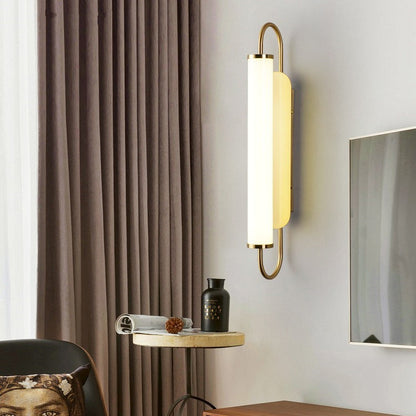 Nordic Iron Acrylic Cylinder Strip LED Wall Sconce Lamp