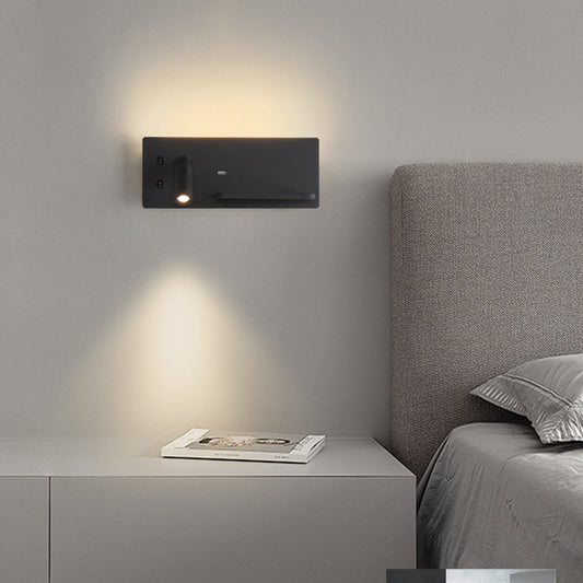Rectangular LED Rotatable Spotlight Wall Sconce Lamp