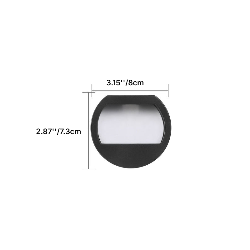 Round Square LED Outdoor Solar Waterproof Patio Step Light
