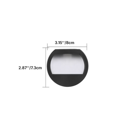Round Square LED Outdoor Solar Waterproof Patio Step Light