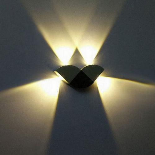 Modern Simplicity Butterfly Aluminum LED Wall Sconce Lamp