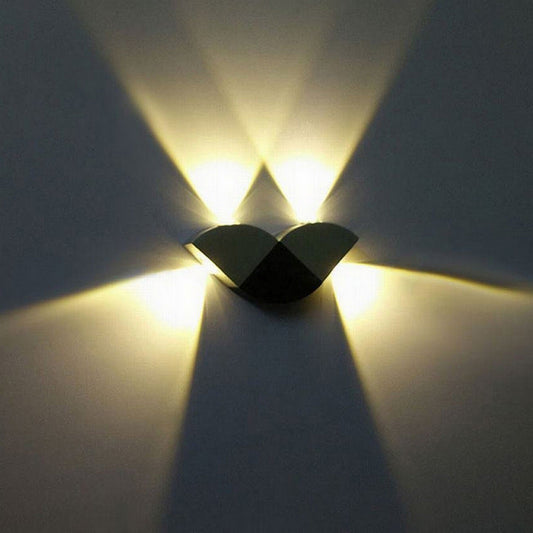 Modern Simplicity Butterfly Aluminum LED Wall Sconce Lamp
