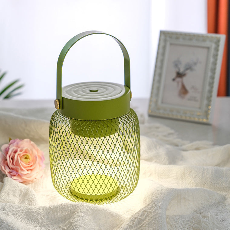 Contemporary Creative Bottle Iron Acrylic LED Table Lamp