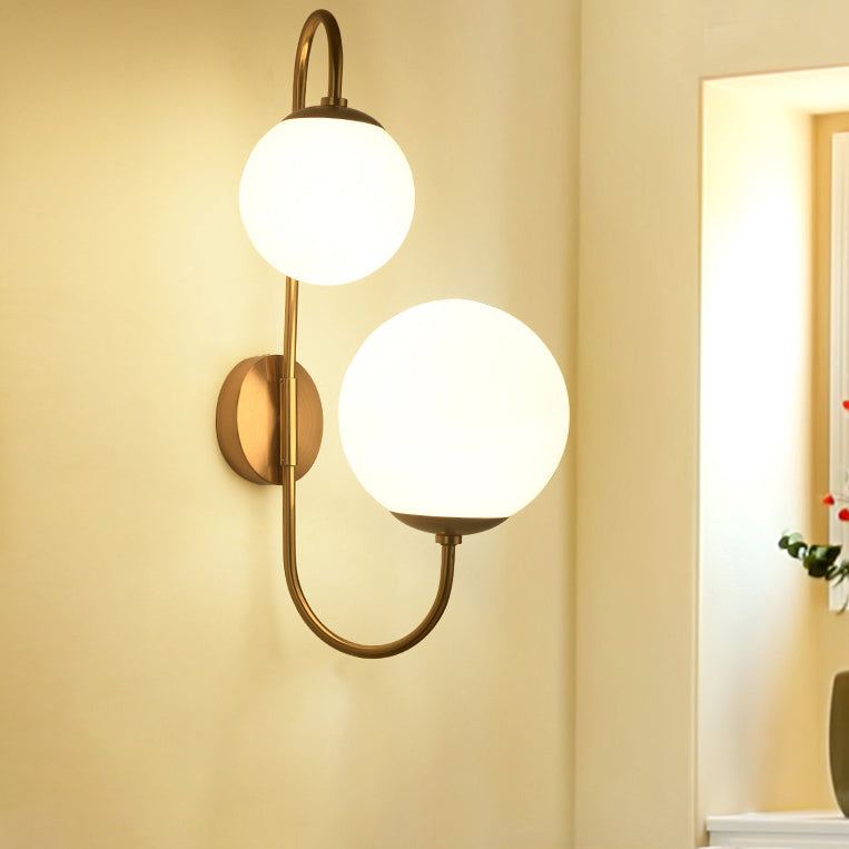 Industrial Magic Bean Glass 2-Light Wall Sconce Lamp