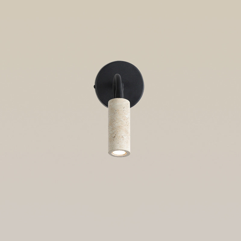 Japanese Travertine 1-Light Adjustable Wall Sconce Lamp