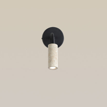Japanese Travertine 1-Light Adjustable Wall Sconce Lamp