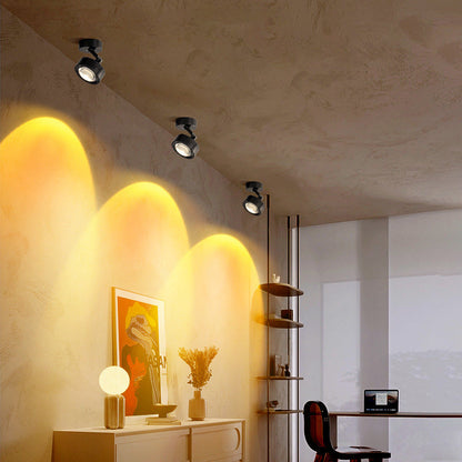 Industrial Aluminum Cylinder LED Spotlight Wall Sconce Lamp