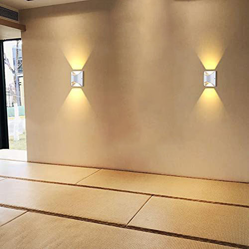 Solid Square Outdoor Waterproof LED Wall Sconce Lamp