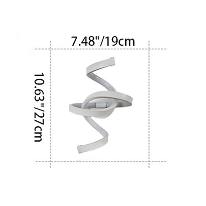 Creative Bar Wave Aluminium Acrylic LED Wall Sconce Lamp