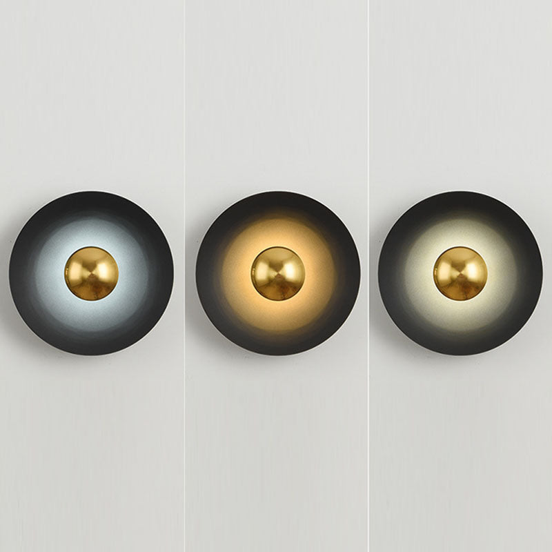 Macaron Flying Saucer Hardware LED Wall Sconce Lamp