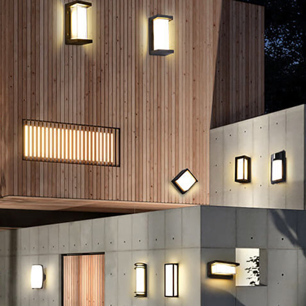 Geometry Aluminum Outdoor Waterproof LED Wall Sconce Lamp