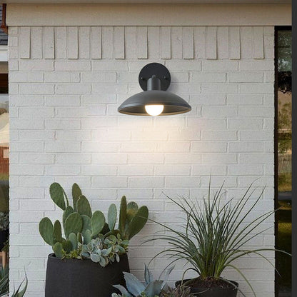 Minimalist Waterproof Round Iron 1-Light Wall Sconce Lamp