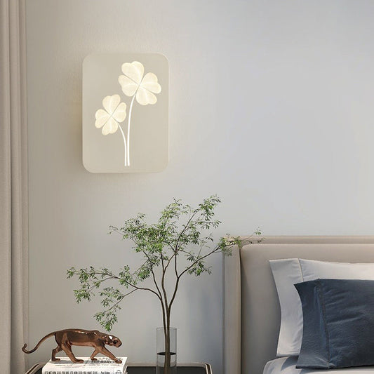 Simplicity Clover Square Love Heart LED Wall Sconce Lamp