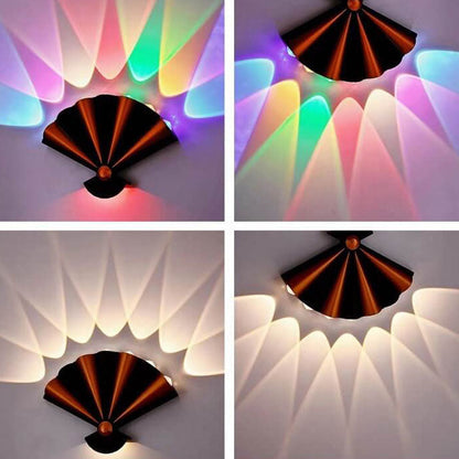 Creative Fan Aluminum Waterproof LED Wall Sconce Lamp