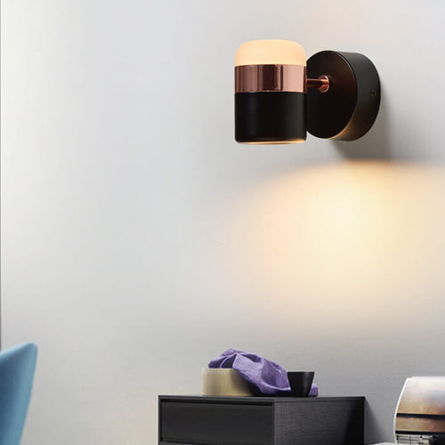 Cylindrical Spotlight Adjustable Mini LED Wall Sconce Lamp