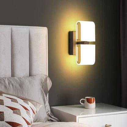 Minimalist Round Zinc Alloy Rotatable LED Wall Sconce Lamp
