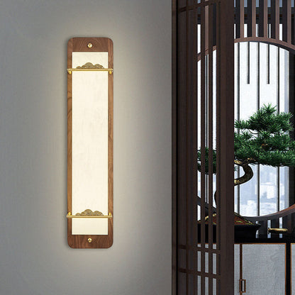 Chinese Acrylic Rectangular Cloud LED Wall Sconce Lamp