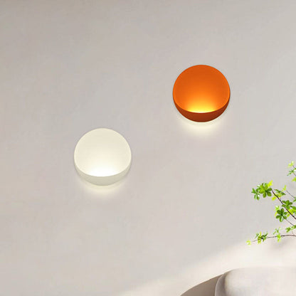 Modern Minimalist Round Aluminum LED Wall Sconce Lamp