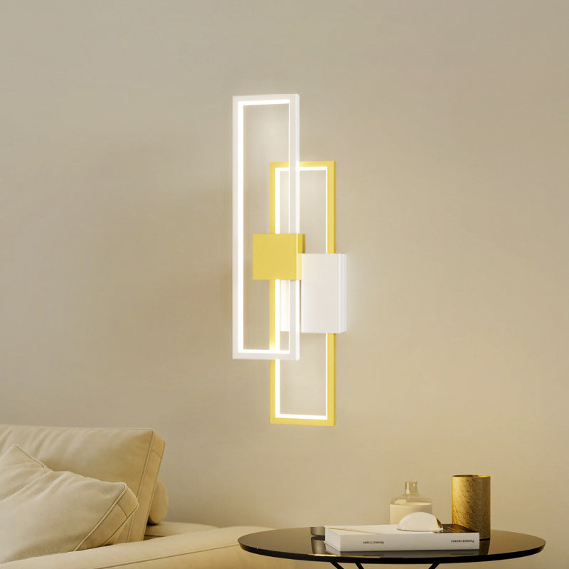 Double Aluminum Iron Silicone LED Wall Sconce Lamp
