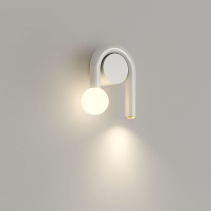 Simplicity Iron U-shaped Line 2-Light Wall Sconce Lamp