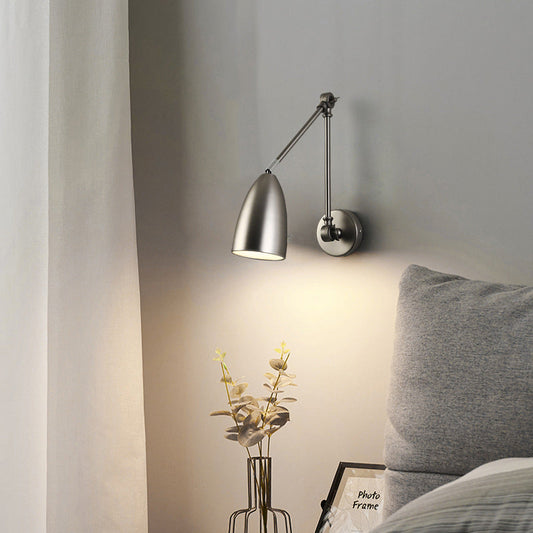 Industrial Swingable Cone Metal 1-Light Wall Sconce Lamp