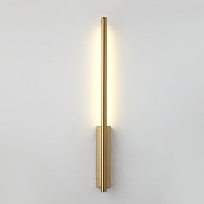 Modern Minimalist Strip Copper PC LED Wall Sconce Lamp