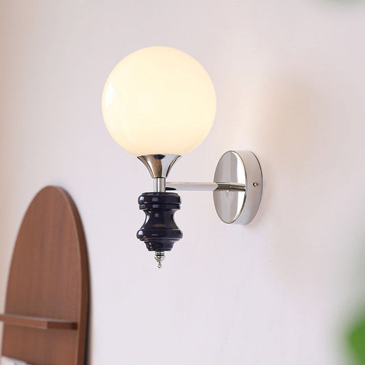 Simplicity Silver Finish Frame 1-Light Wall Sconce Lamp