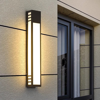 Simplicity Acrylic Column LED Waterproof Wall Sconce Lamp