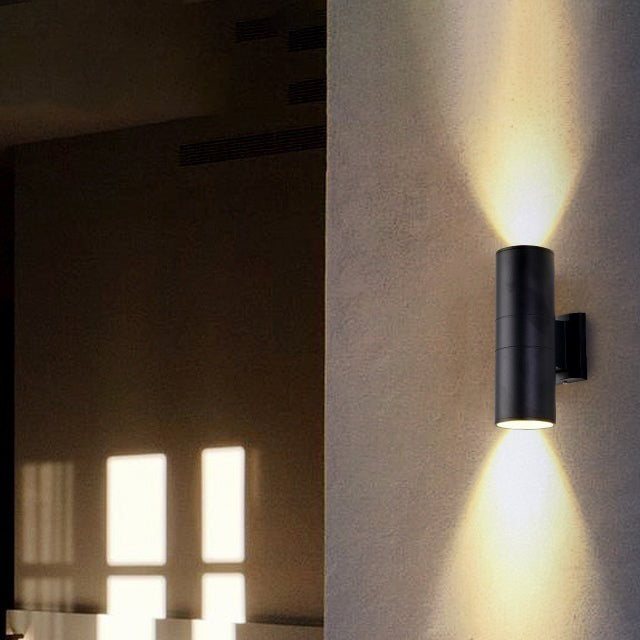 Aluminum And Down Luminous LED Waterproof Wall Sconce Lamp