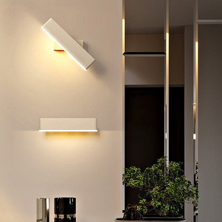 Modern Minimalist Acrylic Cuboid Iron LED Wall Sconce Lamp