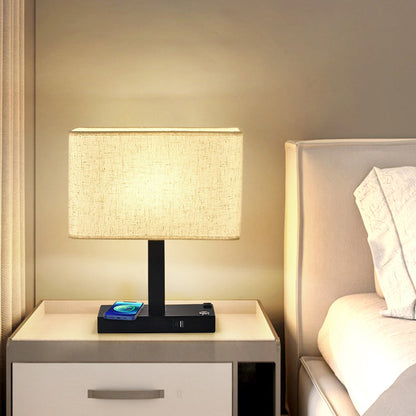 Modern Rectangular Iron Table Lamp
