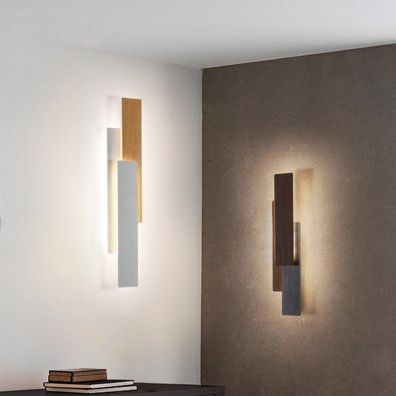Simplicity Geometric Iron Rectangular LED Wall Sconce Lamp